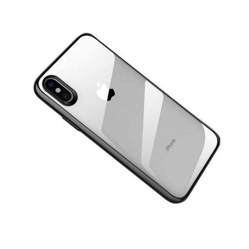 stottaligt mobilskal iphone xs max svart transparent 1