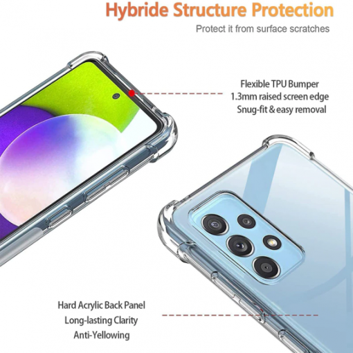 stottaligt mobilskal samsung a33 5g transparent 2