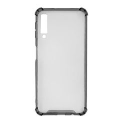 TPU Skal Samsung Galaxy A7 2018 - Transparent grå / Svart