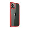 iPhone 11 Pro Max Shockproof TPU Skal - Transparent/Röd
