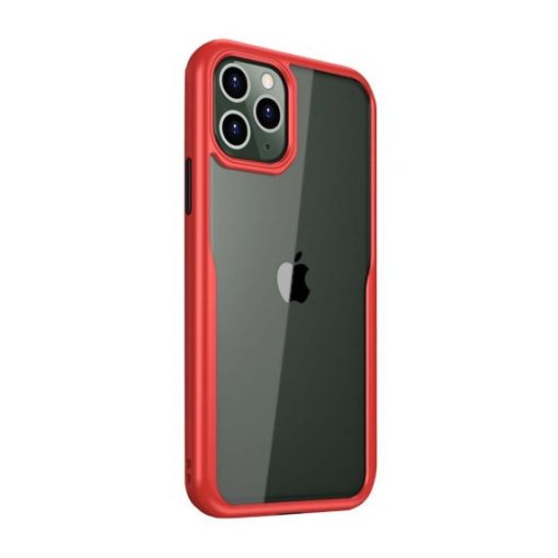 iPhone 11 Pro PC TPU Mobilskal - Transparent/Röd