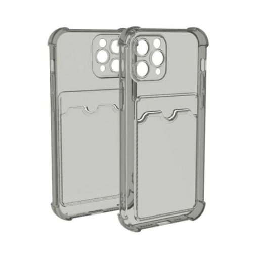 iPhone 11 Pro Shockproof Skal med Korthållare - Grå