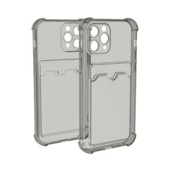 iPhone 11 Pro Max Shockproof Skal med Korthållare - Grå
