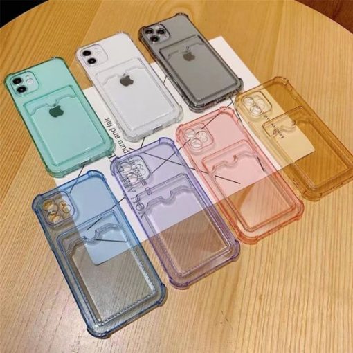 stottaligt skal med korthallare iphone 11 pro transparent 1