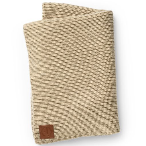 Elodie Details Wool Knitted Blanket - Pure Khaki