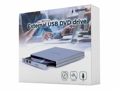 Gembird Extern DVD USB 02 DVD brannare Silver
