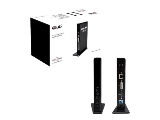 club 3d sensevision usb3 dual display dock