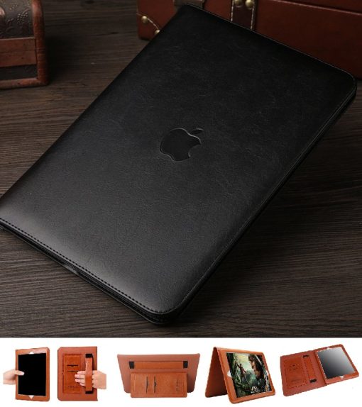 ipad mini full protection cover pu leather black