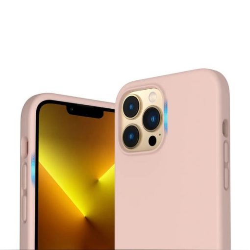 iphone 12 12 pro skal silikon beige rvelon 2