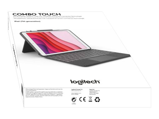 logitech combo touch tastatur og folio kasse 5 niveau kabling pan nordic 4
