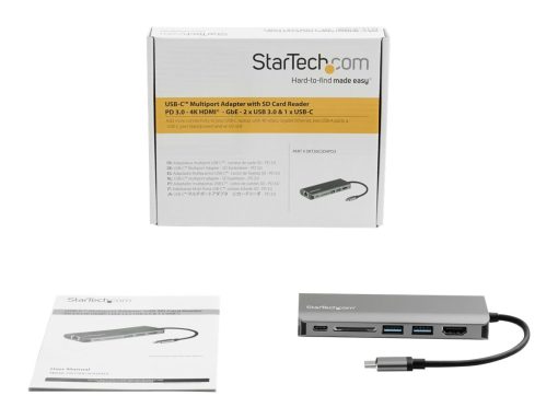 startechcom usb c multiport adapter usb type c travel dock to 4k hdmi 3x 2