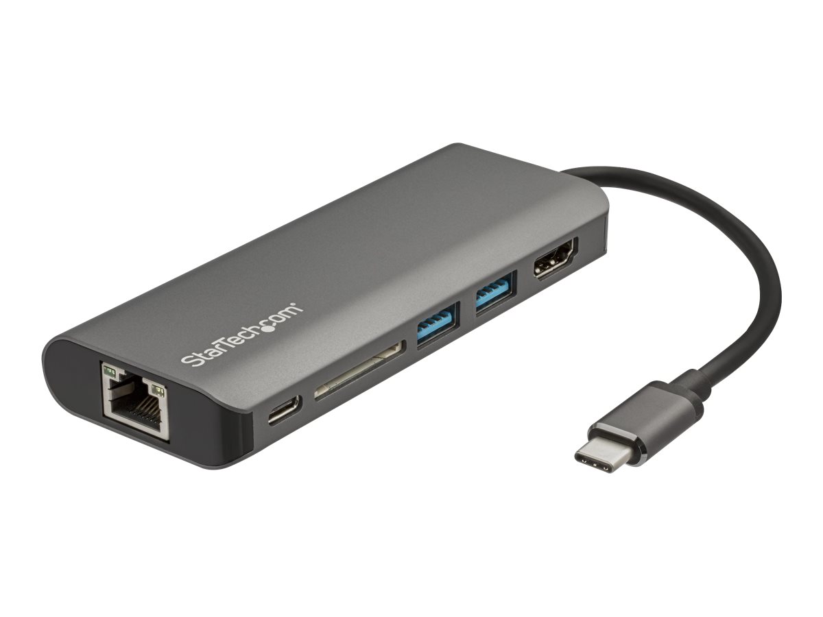 StarTech USB C Multiport Adapter - USB Type-C Travel Dock to 4K HDMI