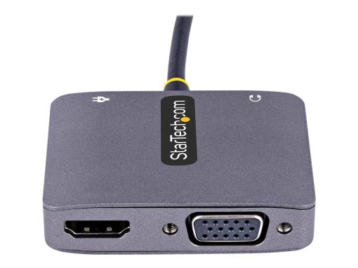 startechcom usb c video adapter usb c to hdmi vga multiport adapter w 1 3