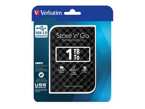 verbatim store n go harddisk portable 1tb 25 usb 30 3