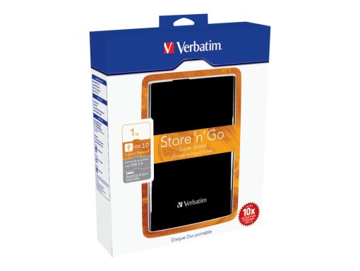 verbatim store n go harddisk portable 1tb usb 30 5400rpm 3