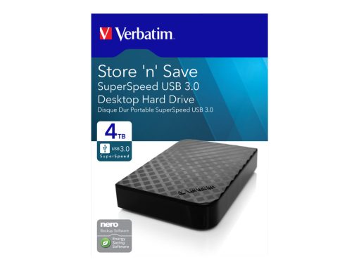 verbatim store n save harddisk 4tb usb 30 3