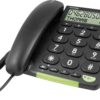 DORO PhoneEasy 312cs Fast telefon med nummerpresentation svart