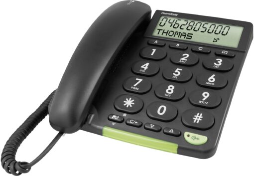 DORO PhoneEasy 312cs Fast telefon med nummerpresentation svart