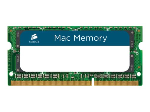 corsair mac memory ddr3 8gb 1600mhz cl11 ikke ecc so dimm 204 pin 1