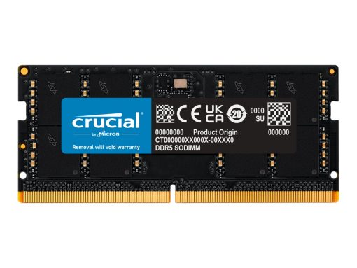 crucial ddr5 32gb 4800mhz cl40 ikke ecc so dimm 262 pin