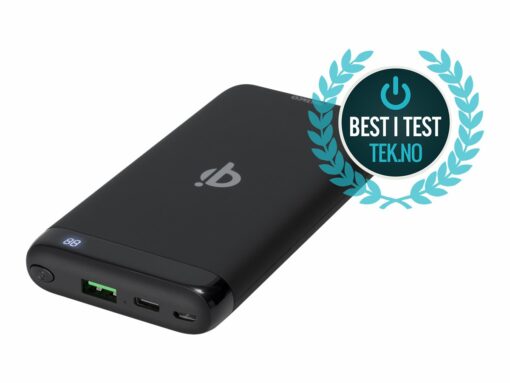 deltaco pb q1001 tradlos power bank 10000mah sort 1