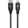 goobay lightning kabel 2m svart