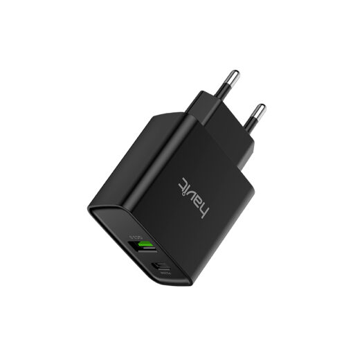 havit hv uc111 20w usb c and a charger black