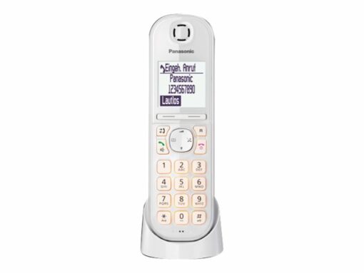 panasonic kx tgq200 tradlos digitaltelefon ingen nummervisning hvid 1