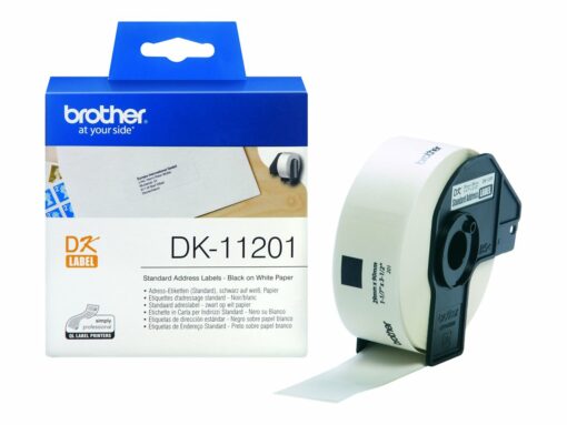 brother dk 11201 adresseetiketter 29 x 90 mm 400etikette r 1