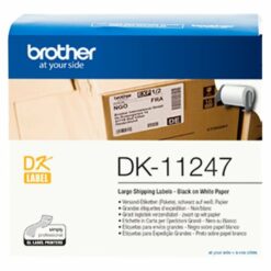 brother dk 11247 etiketter 103 x 164 mm 180etikette r