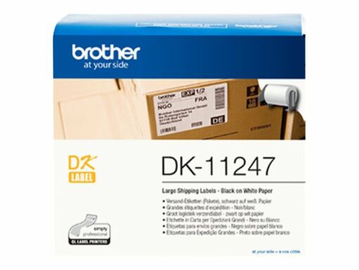 brother dk 11247 etiketter 103 x 164 mm 180etikette r