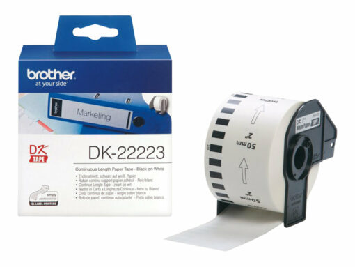 brother dk 22223 fortlobende maerkater 5 cm x 30 5 m 1rulle r 1