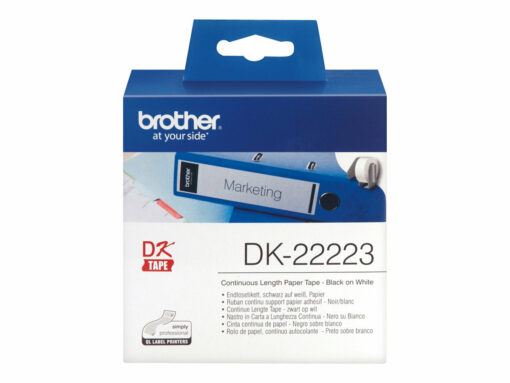 brother dk 22223 fortlobende maerkater 5 cm x 30 5 m 1rulle r