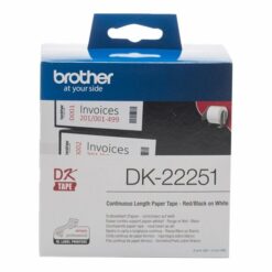 brother dk 22251 maerkater fortlobende papir 6 2 cm x 15 24 m 1rulle r