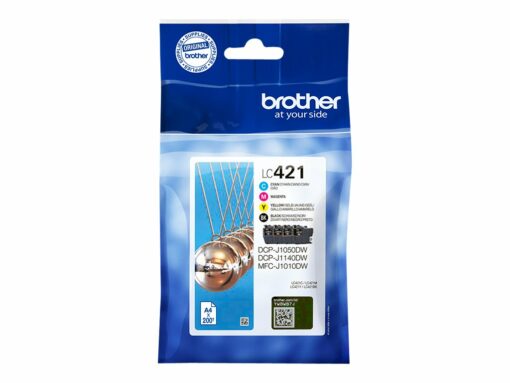 brother lc 421 value pack sort gul cyan magenta 200 sider