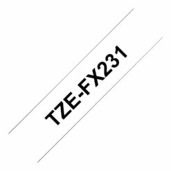brother tze fx231 fleksibelt id tape 1 2 cm x 8 m 1rulle r 1