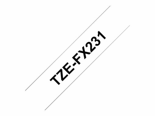 brother tze fx231 fleksibelt id tape 1 2 cm x 8 m 1rulle r 1