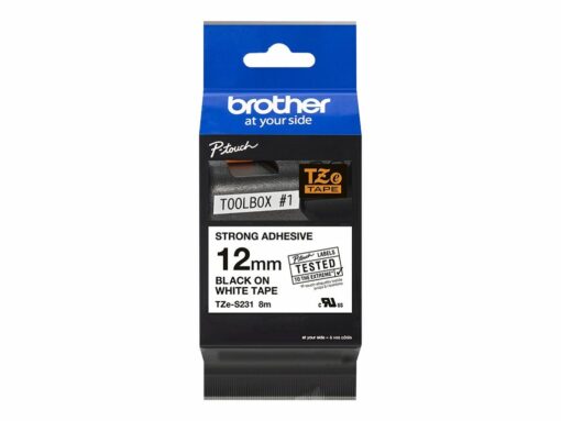 brother tze s231 lamineret band 1 2 cm x 8 m 1rulle r 1