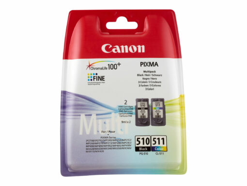canon pg 510 cl 511 multi pack sort farve cyan magenta gul 300 sider 1