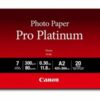 canon pro platinum pt 101 fotopapir a2 420 x 594 mm 20ark