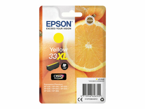 epson 33xl gul 650 sider