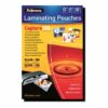 fellowes laminating pouches capture 125 micron laminerings poser a4 210 x 5