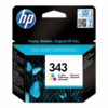 hp 343 farve cyan magenta gul 260 sider