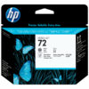 hp printhoved blaekprinter gra foto sort