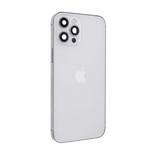iphone 12 pro max baksida komplett ram silver 5