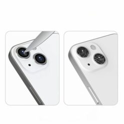 iphone 13 13 mini kameralins skydd med ram silver 1