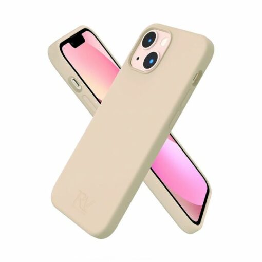 iphone 14 plus silikonskal rvelon beige