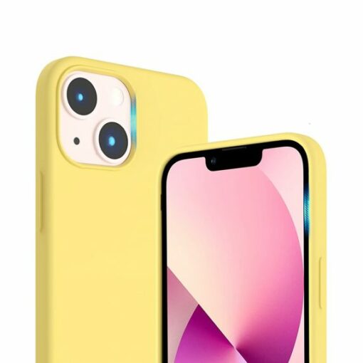 iphone 14 plus silikonskal rvelon gul 1