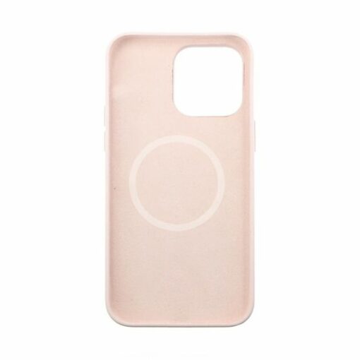 iphone 14 plus silikonskal rvelon magsafe sand rosa 2