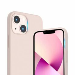 iphone 14 plus silikonskal rvelon sand rosa 1
